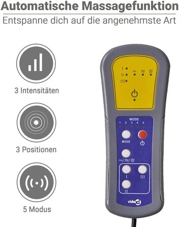 Масажне крісло vidaXL, крісло-реклайнер з регульованою спинкою, крісло для телевізора, розслаблююче крісло з функцією вібрації, м&39яке крісло-реклайнер, темно-сіра тканина