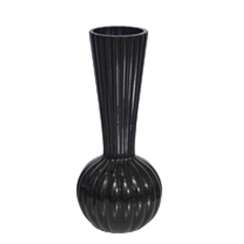 Ваза Viva Elegance чорна, 26 см (7184563)