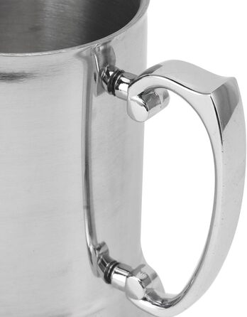 Пивний кухоль з нержавіючої сталі, нековзний, стійкий до високих температур, сучасний дизайн, пивний кухоль, кавовий кухоль, 500 мл, для барів, сімейних зустрічей, нержавіюча сталь 304