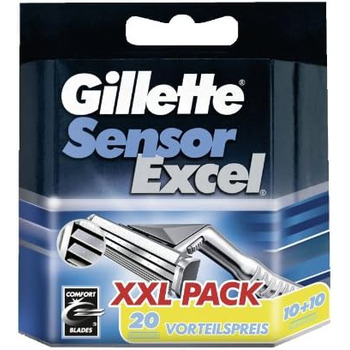 Знята з виробництва модель Gillette SensorExcel System Blades 20 шт. , 20 шт.