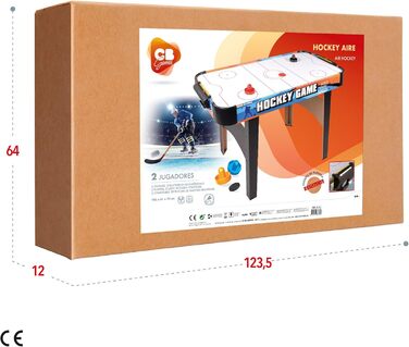 Стіл для аерохокею ColorBaby 85330, 122 x 61 x 75 см, велика стільниця 122 x 61 см