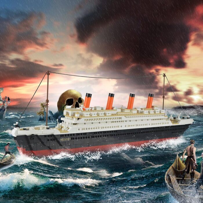 Конструктор SuSenGo, модель корабля "Титанік", 1021 деталь