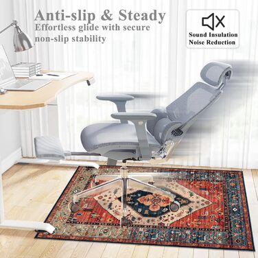 Захисний килимок для твердих підлог 120x150 см Килимок для стільця Ігровий килимок Захисний килимок для підлоги Килимок для офісного стільця Прямокутний килимок для підлоги Нековзний килимок для офісного стільця Килимки для стільців (Multicolour-2) Multic