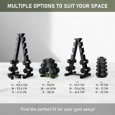 Стійка для гантелей, місце для зберігання гантелей, міцна сталева стійка для гантелей, місце для зберігання гантелей, доступне у варіантах з 3, 5 та 6 рівнями. Мала 5-рівнева для 0,5-7 кг