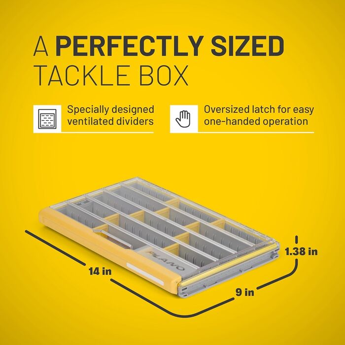 Ящики для зберігання снастей Plano Edge Professional Series, преміум-органайзер із захистом від іржі, 3700 Thin