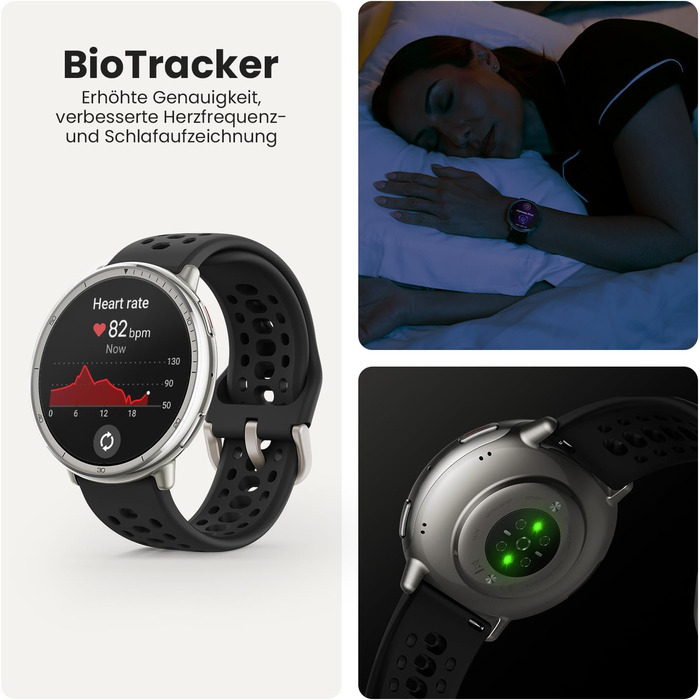 Розумний годинник Amazfit Active 2 44 мм, штучний інтелект, голосове керування, GPS та безкоштовні карти, 10 днів автономної роботи, фітнес-трекер із понад 160 спортивними режимами, водонепроникність 5 атм для Android та iPhone, чорний силікон