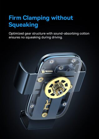 Гравітаційний тримач для телефону Baseus Metal Age II для автомобіля, круглий, чорний