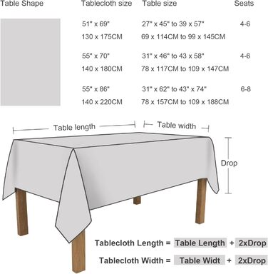Скатертина Arquiel Прямокутна квіткова, важка полотняна скатертина, елегантна скатертина з квітковим принтом, міцна скатертина з л
