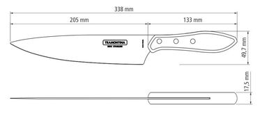 Ніж для м'яса Tramontina Barbecue Polywood, 203 мм (6710923)