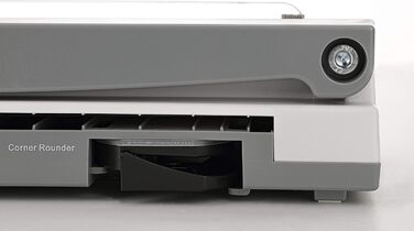 Ламінатор Peach 4-в-1 A3, включаючи закруглювач кутів, різак, ламінуючі пакети - ABS - Готовий до використання через 3-5 хвилин - 2x125 мкм - 250 мм/хв - Гарячий та холодний ламінатор - PBP420 Багатофункціональний важільний різак A3, закруглювач кутів та 