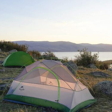 Намет для походів Naturehike Star Trails EXT, надлегкий кемпінговий намет на 1 особу, водонепроникний намет для пригод на свіжому повітрі, компактний дизайн із сумісністю з автомобілем, 20D Bud Green