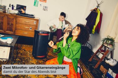 Потужна Bluetooth колонка для вечірок з всеспрямованим звуком, підсвічуванням і акумулятором на 25 годин (IPX4, MEGA BASS, функція