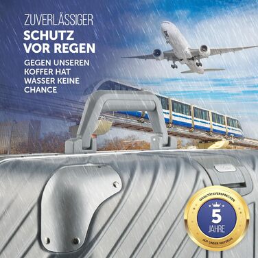Ручна валіза 55x40x20 см з алюмінієвим каркасом Дорожня валіза на колесах - Надзвичайно стійка валіза на візках з кріпленням для ноутбука ВОДОНОТРИВНА з кутовими захисними накладками (Срібна, ручна поклажа 20 дюймів) Срібна ручна поклажа 20 дюймів