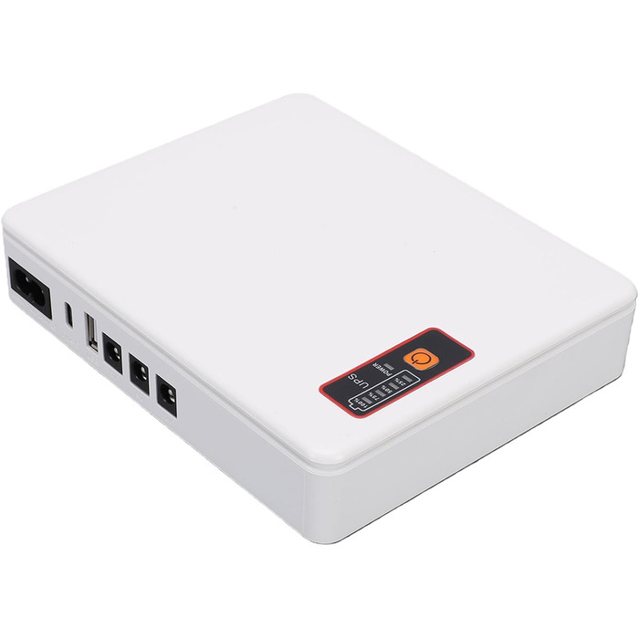 Міні-UPS акумуляторна батарея 20800 mAh, джерело безперебійного живлення для роутера, модему, камери відеоспостереження з кількома вихідними портами, DC, USB Type-C вихід (EU-штекер)