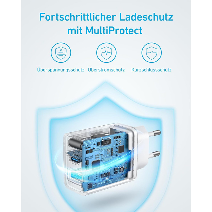 Зарядний пристрій Anker 20 Вт USB C, адаптер живлення iPad, адаптер живлення для швидкого заряджання USB, зарядний пристрій для iP