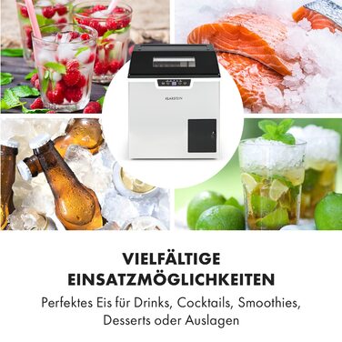 Льодогенератор 3 л, Ice Cube Machine для 20 кг подрібненого льоду та кубиків льоду, міні Ice Cube Machine, кубики льоду середнього розміру, самоочищувальний льодогенератор
