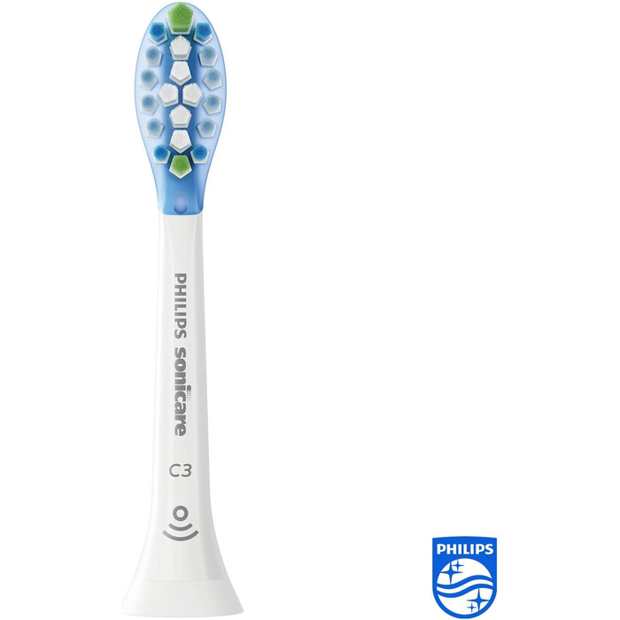 Оригінальні насадки для звукової зубної щітки Philips Sonicare Original C3 Premium Plaque Defense Standard - 4 упаковки білі (модель HX9044/17) (2 шт. и)