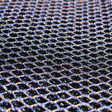 Великий нековзний килимок з ПВХ-сітки Ultralux, міцний 3D-килимок для уловлювання бруду, вхідний килимок-скребок для внутрішнього та зовнішнього використання, для вхідних та задніх дверей 120 x 80 см, синьо-помаранчевий 80 x 120 см (прямокутний)