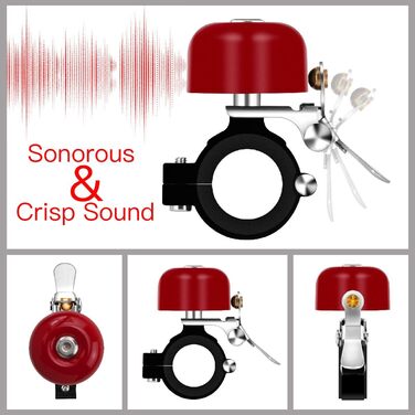 Класичний латунний велосипедний дзвінок Greallthy для керма 22,2-31,8 мм