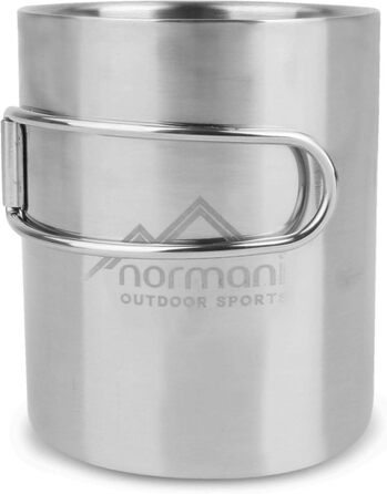 Похідний набір посуду у військовому стилі каструля Бундесверу, 5-предметний столовий набір та чашка з відкидною ручкою та кришкою. Іржавісткий, термостійкий, колір оливковий.