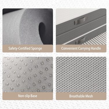 Матрац PurrJoys 90x200 см, висота 25 см, пружинний матрац з кишеньковим механізмом, рівень жорсткості H3 та H4, 7-зонний ортопедичний матрац для сну на боці, матрац з піни з ефектом пам&39яті та приємною для шкіри тканиною