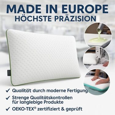 Подушка 40x80 см, подушка для шиї, ортопедична подушка, ергономічна подушка 80x40 см, подушка для зняття болю в шиї, подушка з піни з ефектом пам&39яті, подушки для сну, ергономічна подушка (висота 12 см)