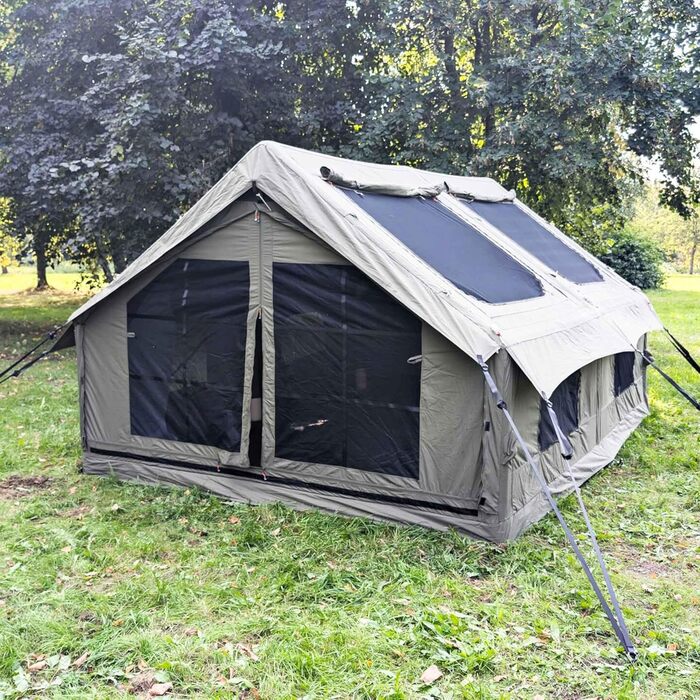 Намет надувний 6-місний RBM Outdoors Panda – 4-сезонний, водостійкий, із клапаном для печі, кахі