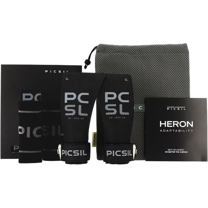 Рукоятки PICSIL Heron захист рук з арамідного волокна, для використання з крейдою або без неї, для WOD, крос-тренінгу, калістеніки, фітнесу, включаючи футляр та бинти Moonless G