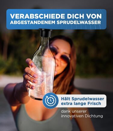 Скляна пляшка преміум-класу для Sodastream Crystal 2.0-0.8 л пляшка для заміни скляних пляшок Посудомийна машина безпечна для виробника газованої води Streaming Soda Maker (2)