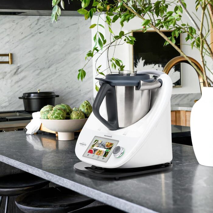 Розсувна дошка акрилова для Thermomix TM6 TM5, Переміщення без зусиль, Розсувна дошка Thermomix з ручкою для кухонного комбайна Thermomix Vorwerk TM5 TM6 Аксесуари Pad Board, глянцевий чорний