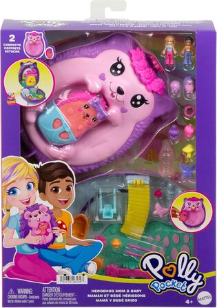 Подорожній набір 2-в-1 Polly Pocket Мама-їжачок та малюк