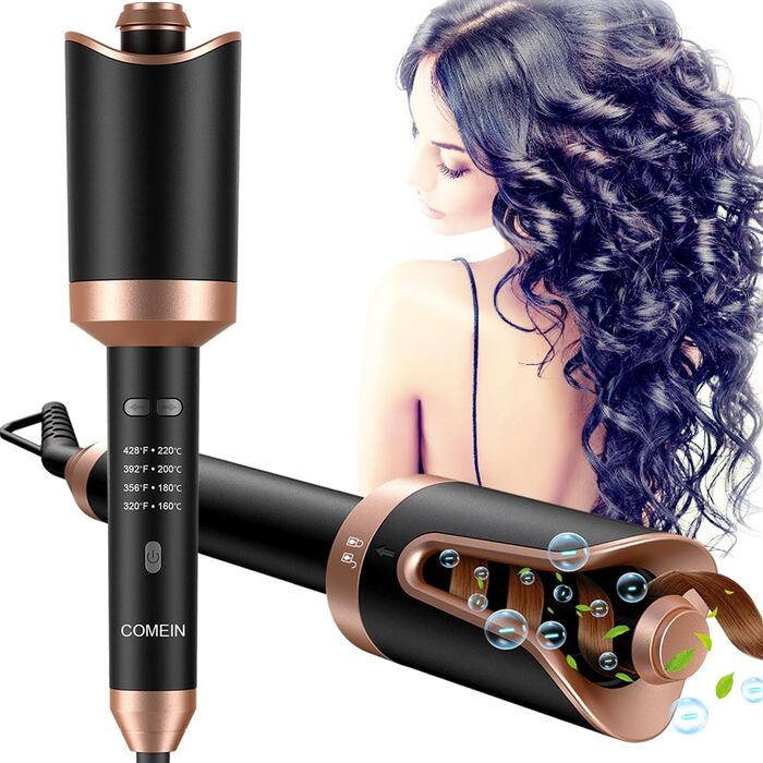 Автоматична плойка COMEIN, плойка для завивки великих локонів Автоматична 4 температури, захист від ошпарювання і знімається для ч