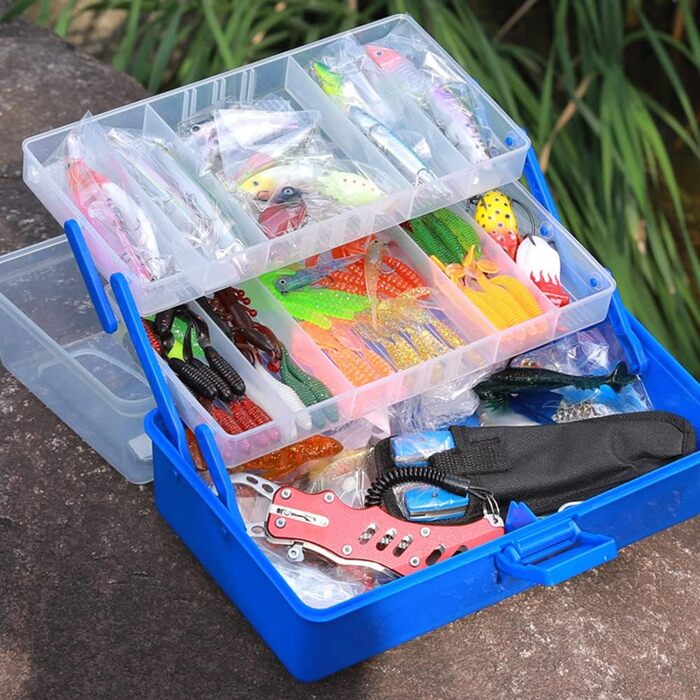 Ящик для рибальських снастей, багатошаровий ящик для снастей, ящик для зберігання рибальських аксесуарів, ящик для зберігання рибальських аксесуарів та спорядження