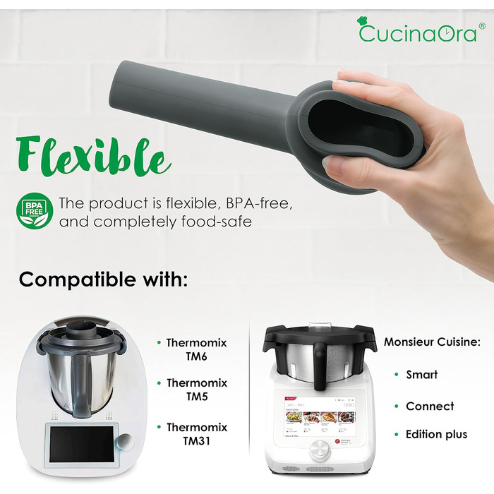 Аксесуари CucinaOra steamTANK 2.0 Thermomix TM6 - Парова диверсія Thermomix TM 6 - Monsieur Cuisine Connect Аксесуари для Thermomix Vorwerk - Силіконова диверсія пари TM5 TM31 - Аксесуари Termomix