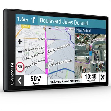 Навігаційний пристрій для вантажівок з кольоровим дисплеєм, попередньо встановленими картами ЄС (46 країн), маршрутизацією для кожного автомобіля, послугами та пунктами призначення в режимі реального часу із супутниковими знімками EU 610, 710 MT-D EU