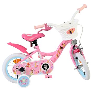 Дитячий велосипед Volare Disney Princess рожевий 12 35 років Ручне та ножне гальмо, знімні бічні колеса, захист ланцюга, світловідбивачі та кошик Регульоване сідло Подарунок для дівчинки