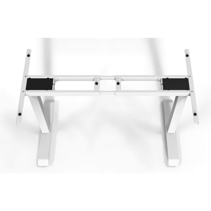 Каркас столу Mcombo з електричним регулюванням висоти, столи для роботи сидячи та стоячи, з 2 двигунами, 2-ступінчаста телескопічна конструкція, керування пам&39яттю (білий), для будь-якого стандартного офісного столу