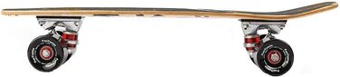 Скейтборд FunTomia Mini-Board Cruiser 57 см, виготовлений з 7-шарового канадського клена, включаючи кулькові підшипники ABEC-9. Білий череп / з чорними колесами.