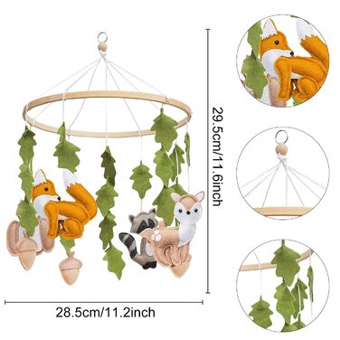 Мобільні лісові тварини,МобільнийДитина,Мобільний фетр,Мобільний пеленальний столик,Мобільний дитячий ліс,Мобільні тварини Дитина,Дитячий мобіль для ліжка,Новонароджений подарунок для дитинчати тваринпростирадло