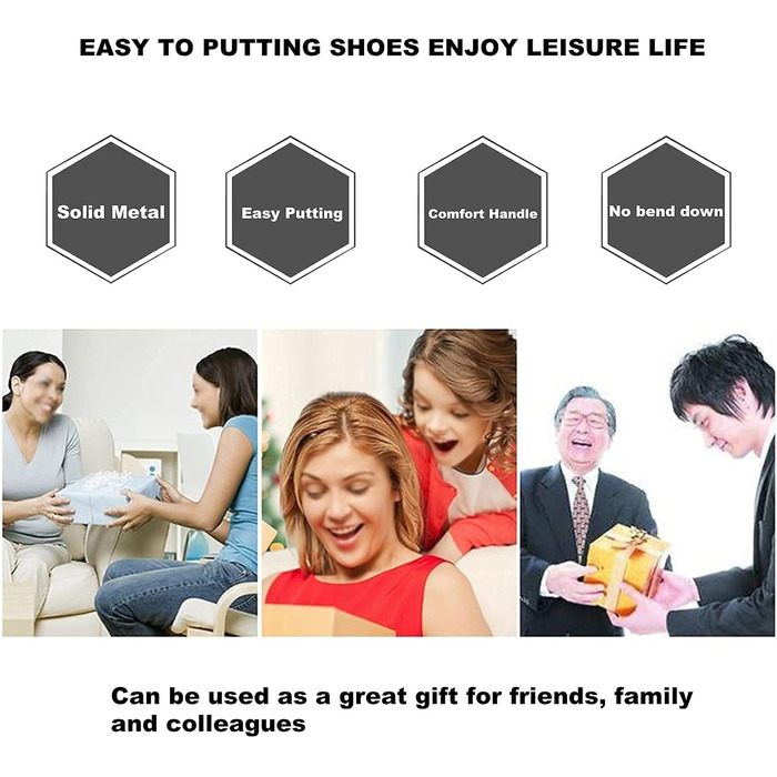 Рожок для взуття довгий 42 см Рожок для взуття довгий металевий Дуже стійкий З ергономічною формою Дуже стійкий дизайн Ідеально пі