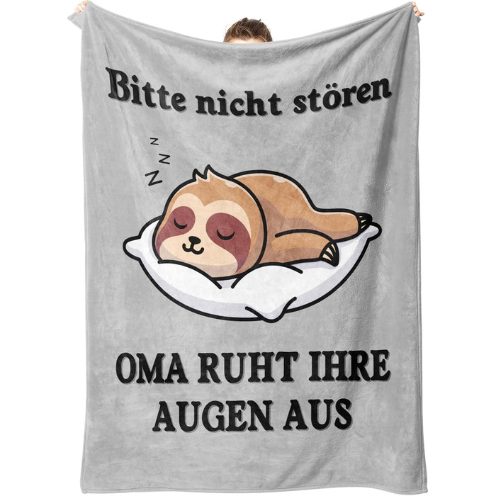 Подарунки на день народження бабусі Niyewsor, фланелева ковдра - подарунки для бабусі, найкращий подарунок бабусі від онука, подарунок на день народження бабусі