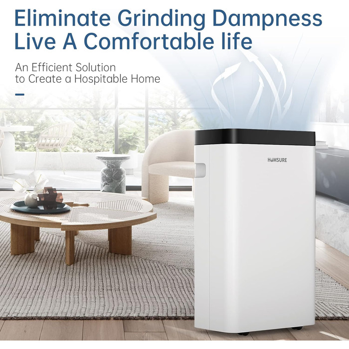 Осушувач повітря 16 л, Електричний осушувач повітря на 100 м (40 м), Осушувач повітря в підвалі, Таймер, Автоматичне розморожуванн