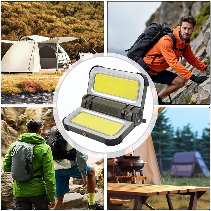 Акумуляторні кемпінгові ліхтарі - складний водонепроникний сонячний ліхтар для відключення електроенергії, портативний світлодіодний наметовий ліхтар для піших прогулянок, походів, нічного відпочинку, риболовлі, прогулянок, роботи