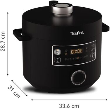 Мультиварка Tefal CY7548 Turbo Cuisine, 1000, пластик, 5 літрів, чорний Мультиварка Tefal CY7548 Turbo Cuisine - 5 л