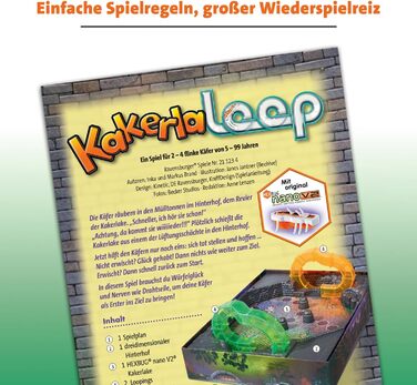 Дитяча гра з електронним тарганом для дітей та дорослих, сімейна гра для 2-4 гравців, дитяча гра від 5 років - Подарунки на день народження 21123 - Kakerlaloop Single, 21123 -