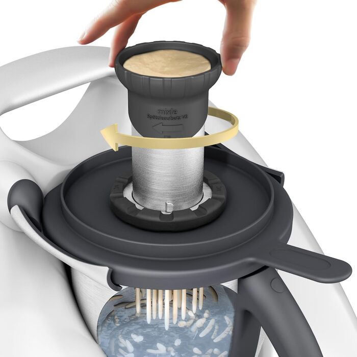 ПОКРАЩЕНА ВЕРСІЯ, сумісна з Thermomix TM6, TM5, TM31 і TM Friend, аксесуари, шпецле, виготовлена з нержавіючої сталі, дуже велика завантажувальна воронка, 2