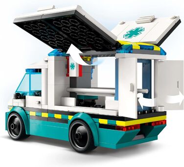 Конструктор LEGO City Ambulance Toy 60451, 184 деталі, іграшкова швидка допомога