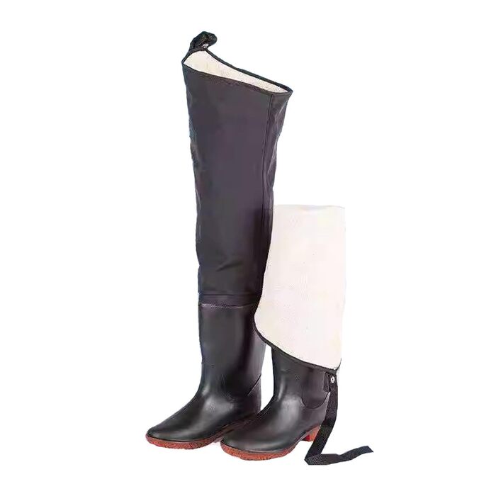 Чоловічі потовщені теплі вейдерси, заввишки 80 см, для риболовлі, полювання, активного відпочинку, розмір 38 EU, чорні