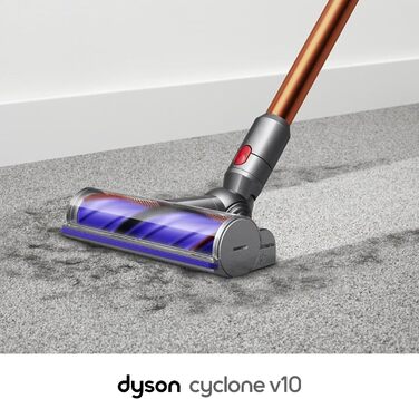 Бездротовий пилосос Dyson Cyclone V10, Nickel/Copper, 150 Airwatt адаптер для низьких поверхонь