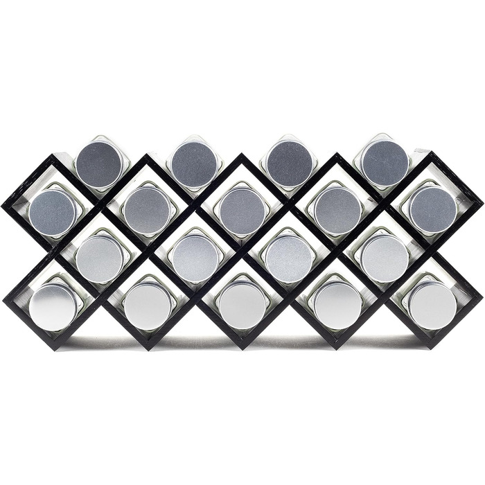 Дерев&39яна підставка для спецій сертифікована FSC підставка для спецій для шафи підставка для спецій для дверцят шафи, кухонний органайзер без свердління (чорний)